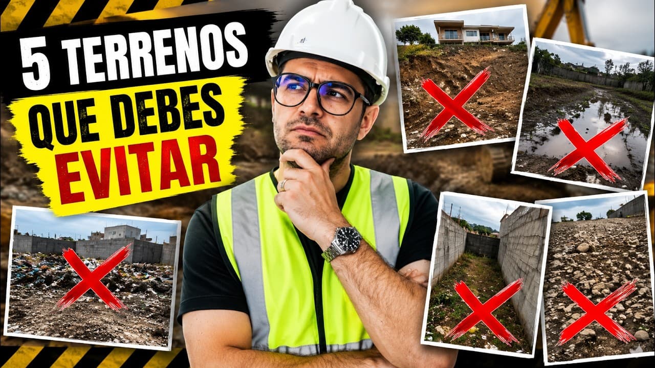 Miniatura del video de El Arqui Diego: Los 5 TERRENOS que te harán PERDER una FORTUNA construyendo